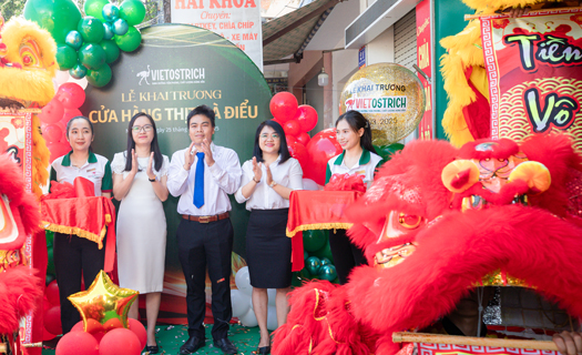 Khatoco ra mắt thương hiệu thịt đà điểu VietOstrich
