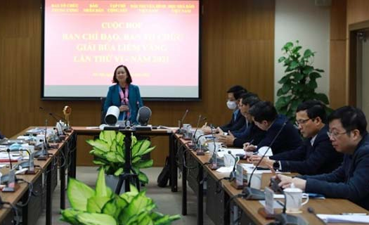 Lễ trao Giải Búa liềm vàng lần thứ VI - năm 2021 sẽ diễn ra vào ngày 21/1/2022