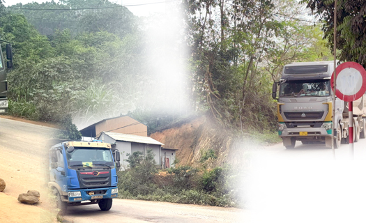 Tam Nông, Phú Thọ: Buông lỏng quản lý, xe quá tải tung hoành