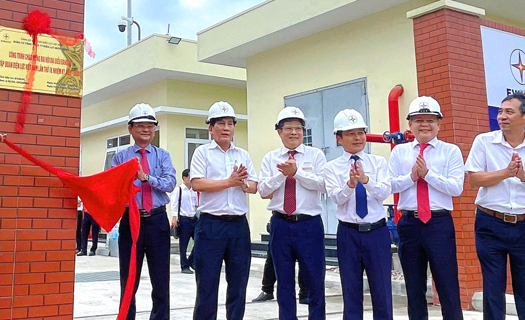 EVNCPC: Gắn biển công trình Trạm biến áp 110kV Cảng Quy Nhơn