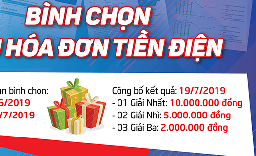 Công bố phát động chương trình bình chọn mẫu hóa đơn tiền điện mới