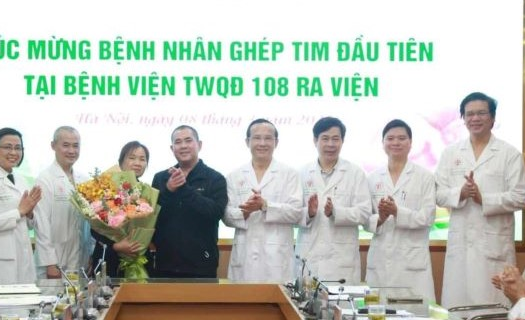 Bệnh nhân ghép tim đầu tiên tại Bệnh viện TWQĐ 108 ngày 30 tết đã được ra viện