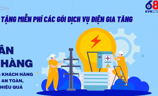 EVNHANOI tặng gói dịch vụ nhân Tháng tri ân khách hàng năm 2022