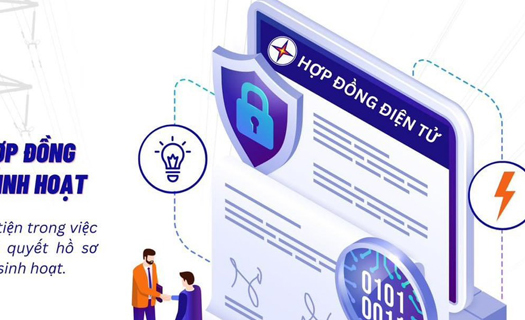 EVNHANOI số hóa 100% hợp đồng mua bán điện