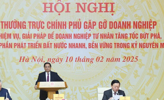 Thủ tướng chủ trì Hội nghị Thường trực Chính phủ gặp gỡ doanh nghiệp