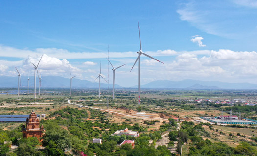 Tập đoàn Trung Nam đưa Dự án Nhà máy điện gió số  5 vào hoạt động