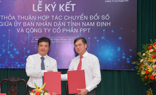 UBND tỉnh Nam Định và Tập đoàn FPT ký kết thỏa thuận hợp tác thúc đẩy chuyển đổi số