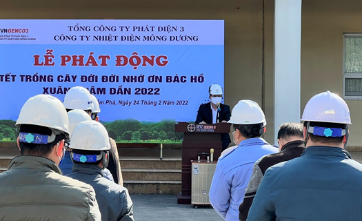Công ty Nhiệt điện Mông Dương phát động Tết trồng cây Xuân Nhâm Dần 2022