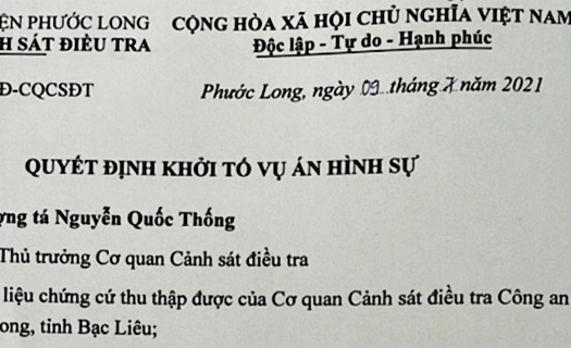 Bạc Liêu: Khởi tố vụ án làm lây lan dịch Covid-19