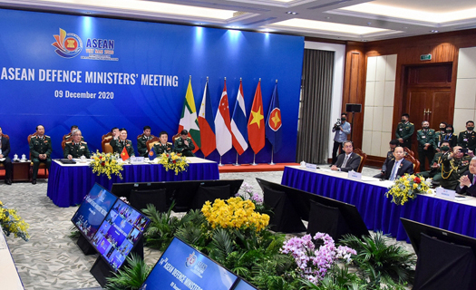Hội nghị Bộ trưởng Quốc phòng ASEAN mở rộng họp trực tuyến từ Hà Nội