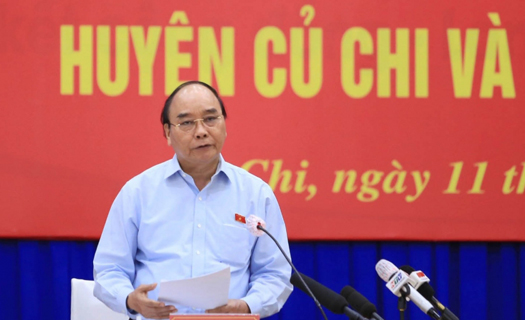 Chủ tịch nước Nguyễn Xuân Phúc tiếp xúc cử tri huyện Củ Chi và Hóc Môn