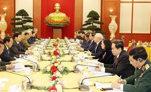 Tổng Bí thư: Vun đắp và tăng cường quan hệ đoàn kết đặc biệt Việt Nam - Lào