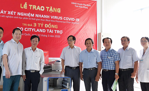 CityLand tặng máy Realtime PCR trị giá 3 tỷ đồng cho Trung tâm Y tế huyện Phú Quốc