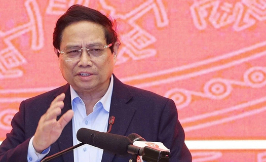 Thủ tướng Phạm Minh Chính làm việc với Ban Thường vụ Thành ủy Đà Nẵng