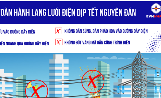 EVNHANOI khuyến nghị đảm bảo an toàn hành lang lưới điện trong dịp Tết Nguyên đán