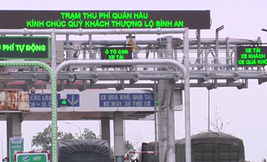 Chậm triển khai thu phí không dừng, 4 tỉnh bị Bộ GTVT nhắc nhở