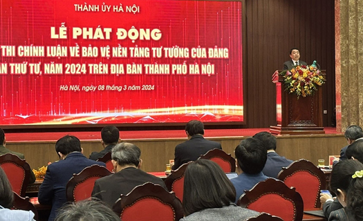 Hà Nội phát động cuộc thi chính luận về bảo vệ nền tảng tư tưởng của Đảng 2024