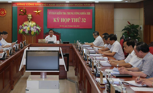Thông cáo báo chí Kỳ họp thứ 32 của Ủy ban Kiểm tra Trung ương