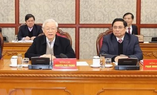 Tổng Bí thư, Chủ tịch nước chủ trì phiên họp đầu tiên của Bộ Chính trị và Ban Bí thư