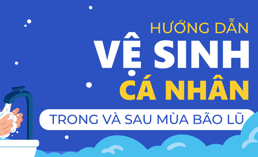 Xử lý nước, vệ sinh cá nhân, vệ sinh môi trường sau bão lụt