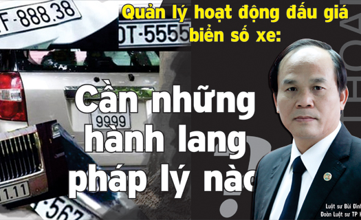 Quản lý hoạt động đấu giá biển số xe: Cần những hành lang pháp lý nào?